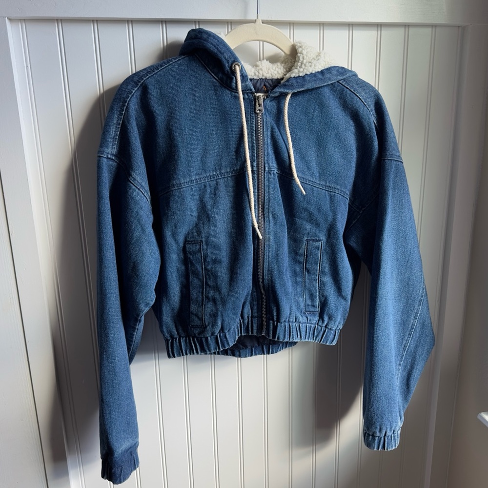 PacSun denim Sherpa jacket